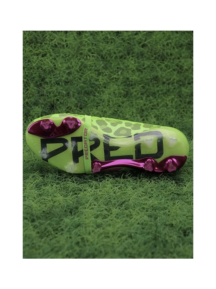adidas Predator Elite Fold-over Tongue FG Generation Pred - Solar Green/Shock Pink/Lucid Lemon