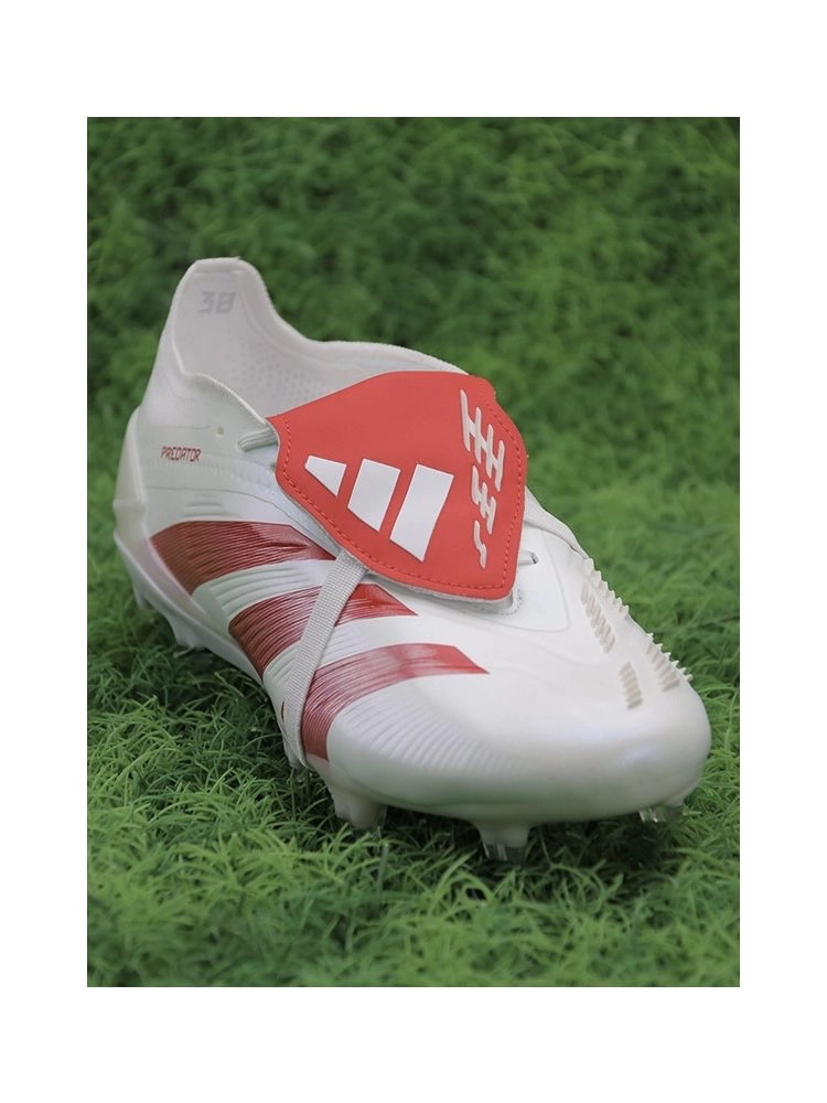 adidas Predator Elite Fold-over Tongue FG PureStrike SE - White/Bright Red