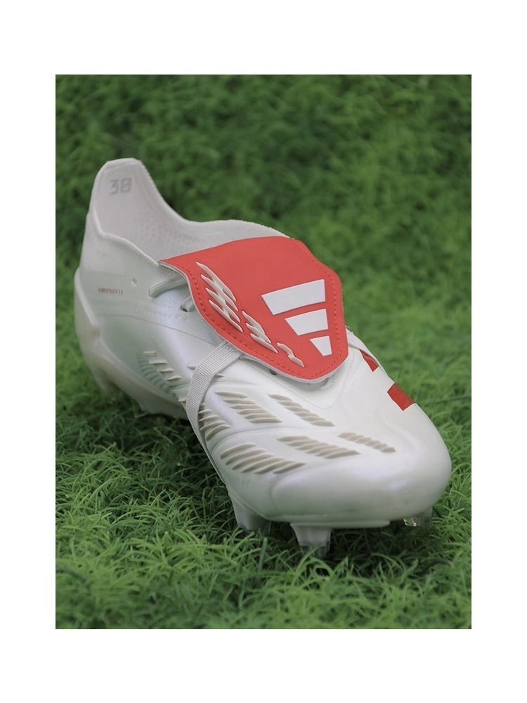 adidas Predator Elite Fold-over Tongue FG PureStrike SE - White/Bright Red