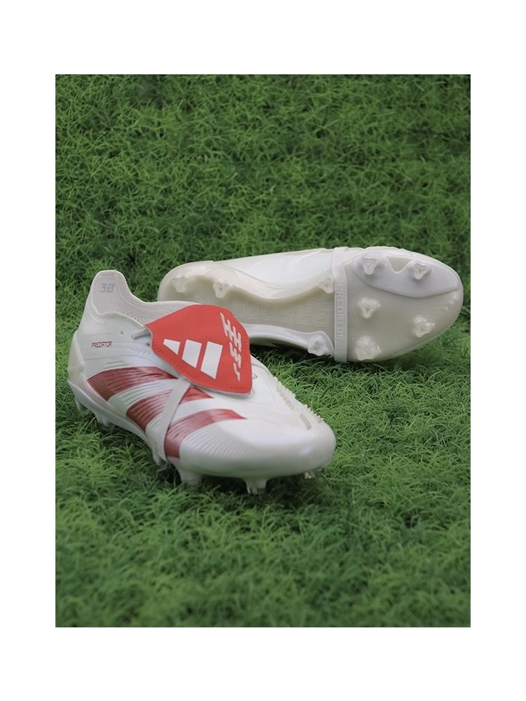 adidas Predator Elite Fold-over Tongue FG PureStrike SE - White/Bright Red