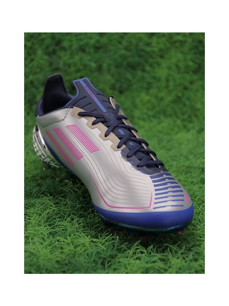 adidas F50 Ghosted FG UCL - Silver Metallic/Shock Pink/Collegiate Navy