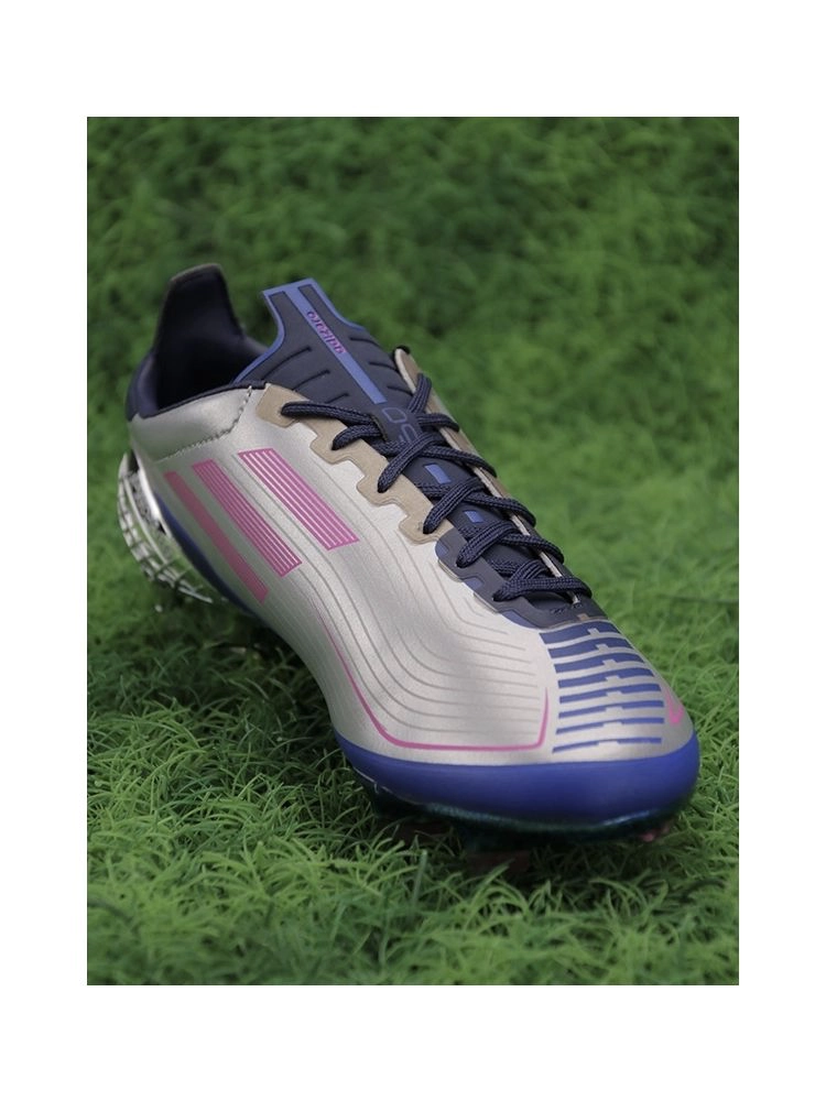 adidas F50 Ghosted FG UCL - Silver Metallic/Shock Pink/Collegiate Navy