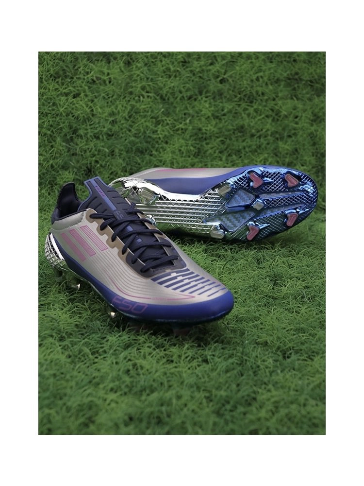 adidas F50 Ghosted FG UCL - Silver Metallic/Shock Pink/Collegiate Navy