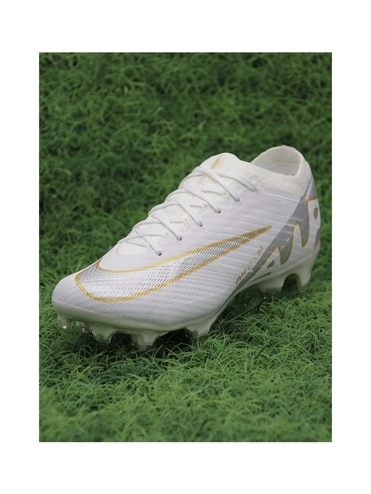 Nike Air Zoom Mercurial Vapor 15 Elite FG - White/Gold/Silver