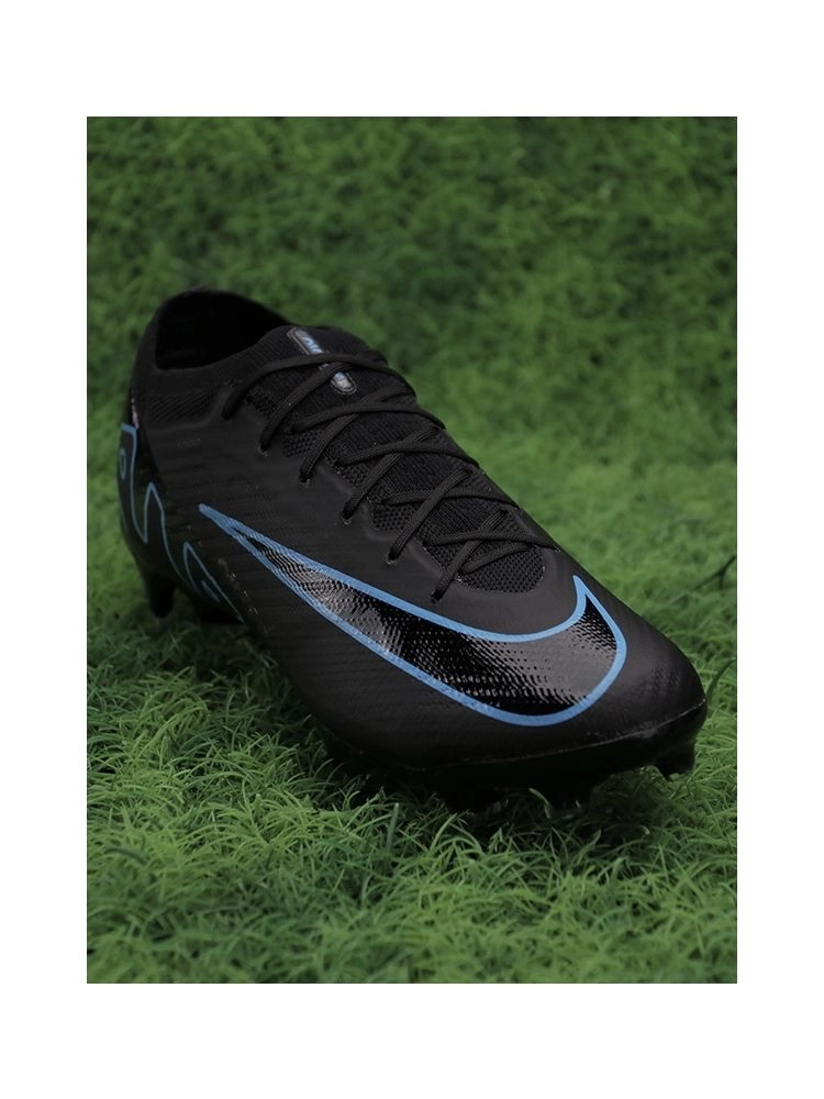 Nike Air Zoom Mercurial Vapor 15 Elite FG - Black/Black/Blue
