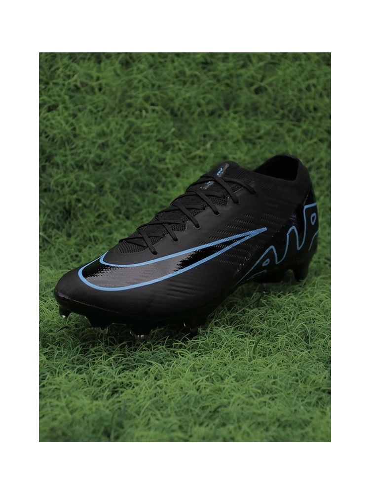 Nike Air Zoom Mercurial Vapor 15 Elite FG - Black/Black/Blue
