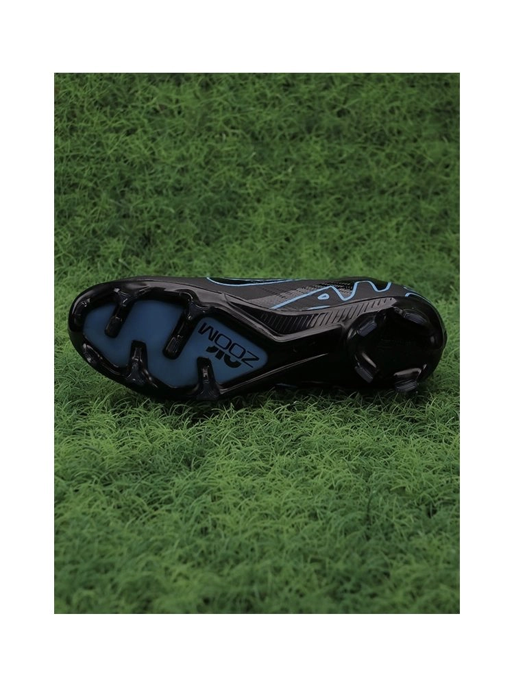 Nike Air Zoom Mercurial Vapor 15 Elite FG - Black/Black/Blue