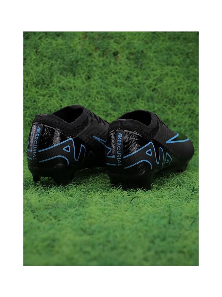 Nike Air Zoom Mercurial Vapor 15 Elite FG - Black/Black/Blue