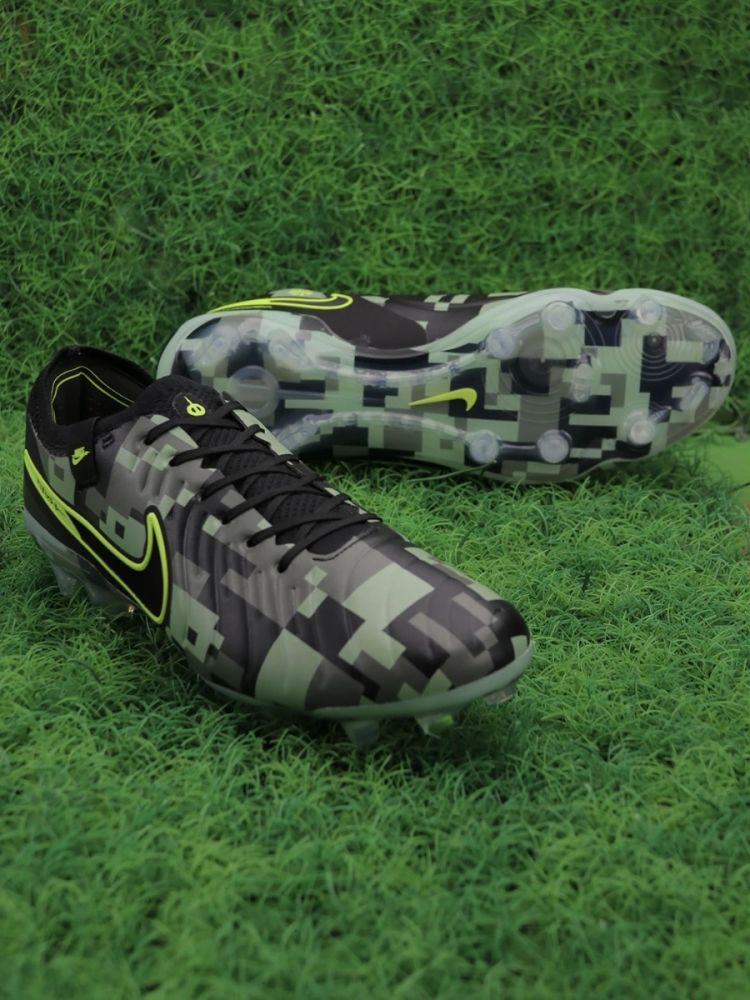 Nike Tiempo Legend 10 Elite FG Camo Pack - Green/Black/Volt