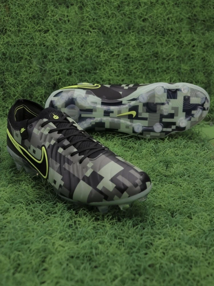 Nike Tiempo Legend 10 Elite FG Camo Pack - Green/Black/Volt