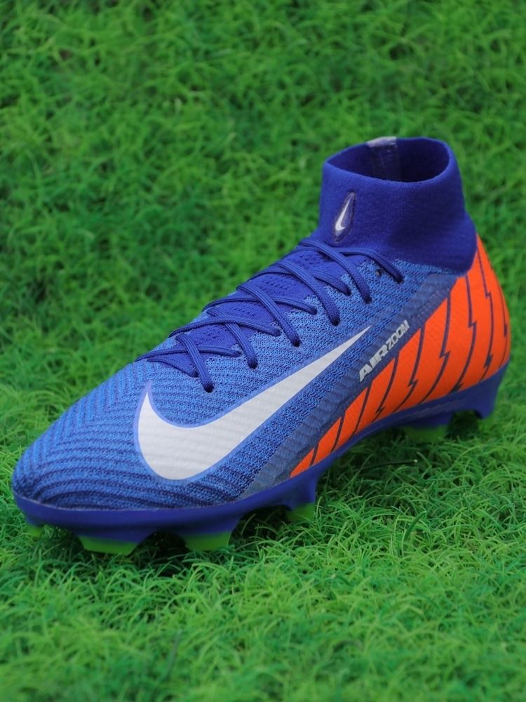 Nike Air Zoom Mercurial Superfly 10 Elite FG - Blue/White/Orange