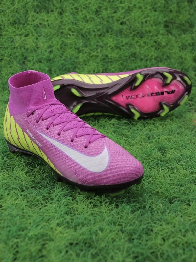 Nike Air Zoom Mercurial Superfly 10 Elite FG Purple White Yellow