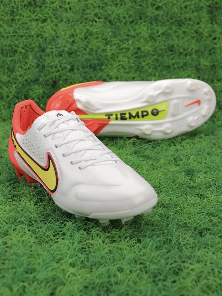 Nike Tiempo Legend 9 Elite FG Motivation - White/Volt/Bright Crimson