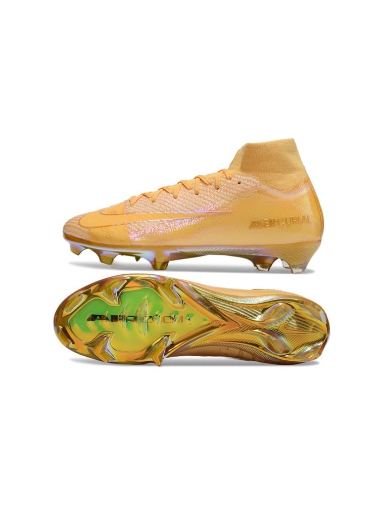Nike Zoom Mercurial Superfly 10 Elite FG Gold Metallic