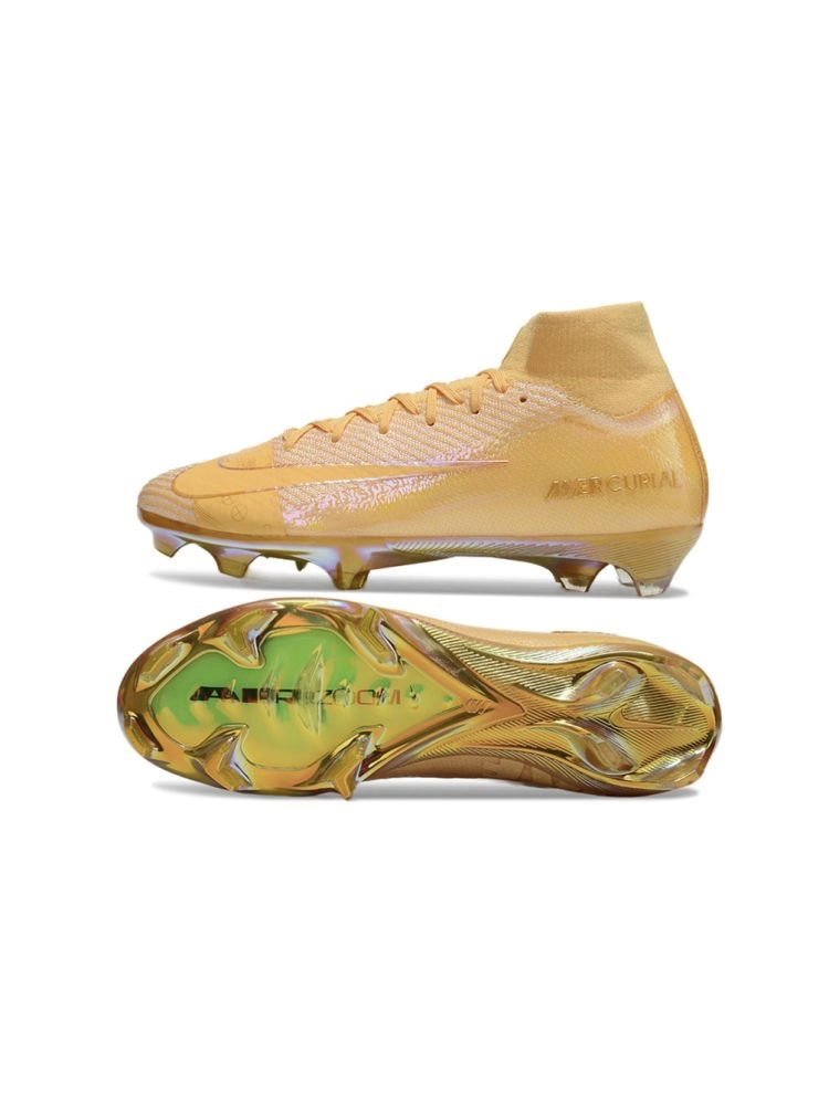 Nike Zoom Mercurial Superfly 10 Elite FG Gold Metallic