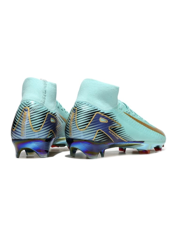 Nike Zoom Mercurial Superfly 10 Elite FG Green Gold Black