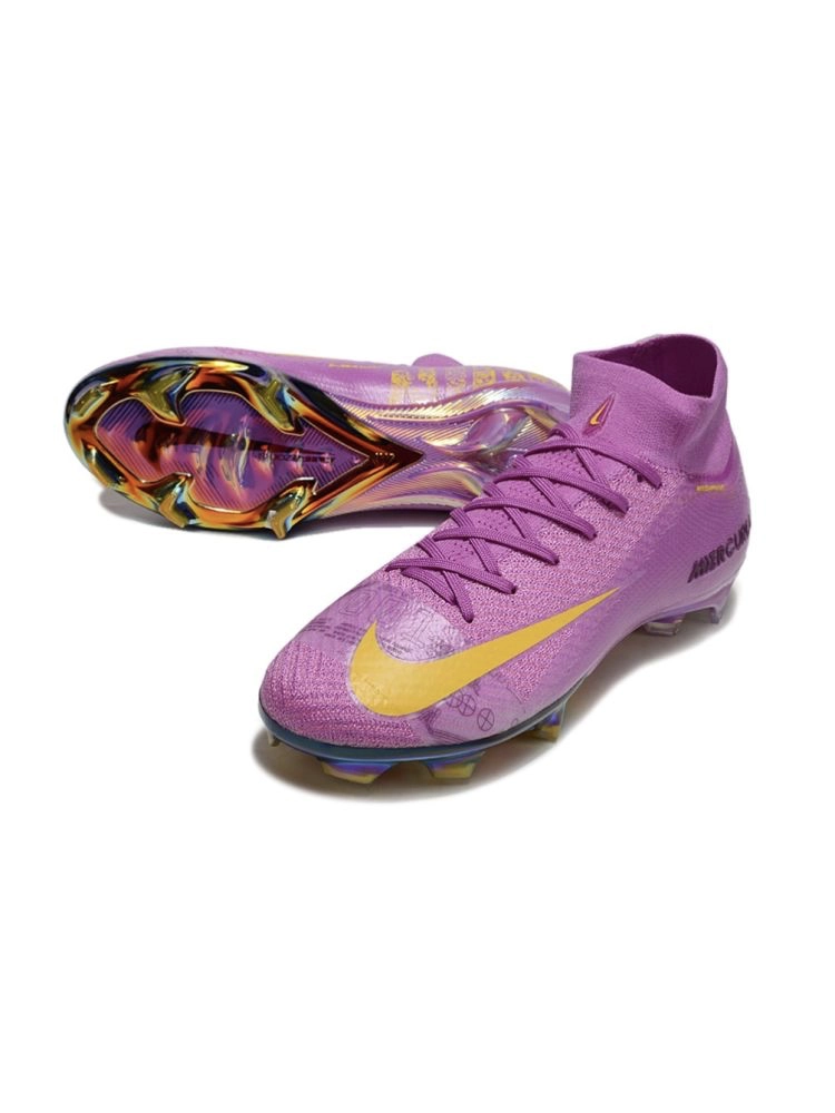 Nike Zoom Mercurial Superfly 10 Elite FG Purple Yellow
