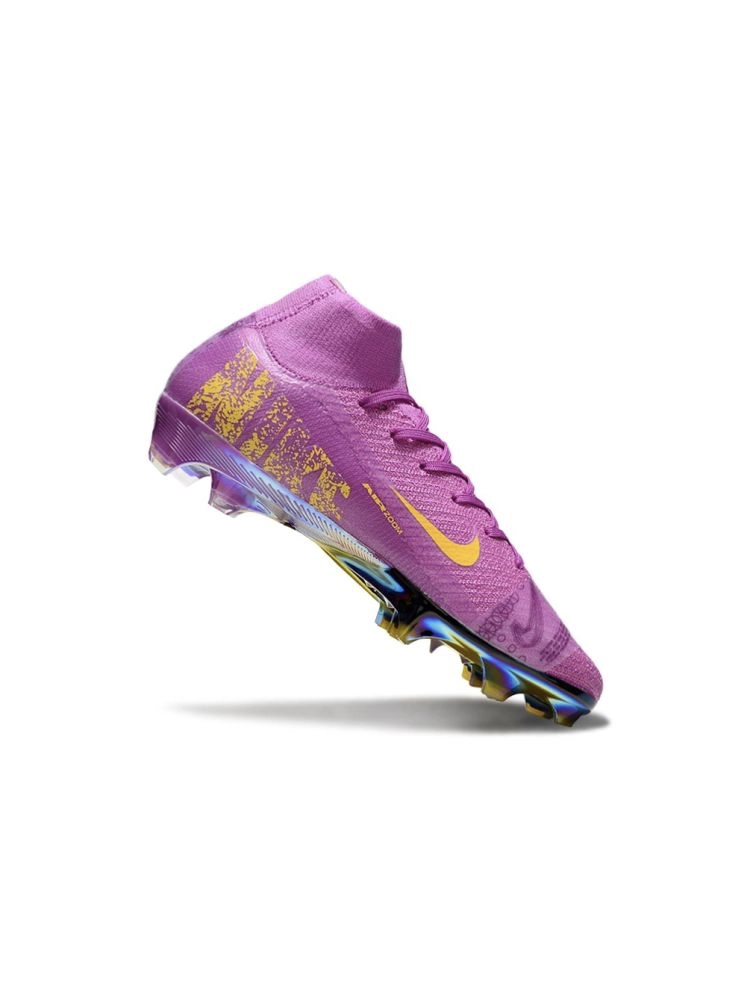 Nike Zoom Mercurial Superfly 10 Elite FG Purple Yellow
