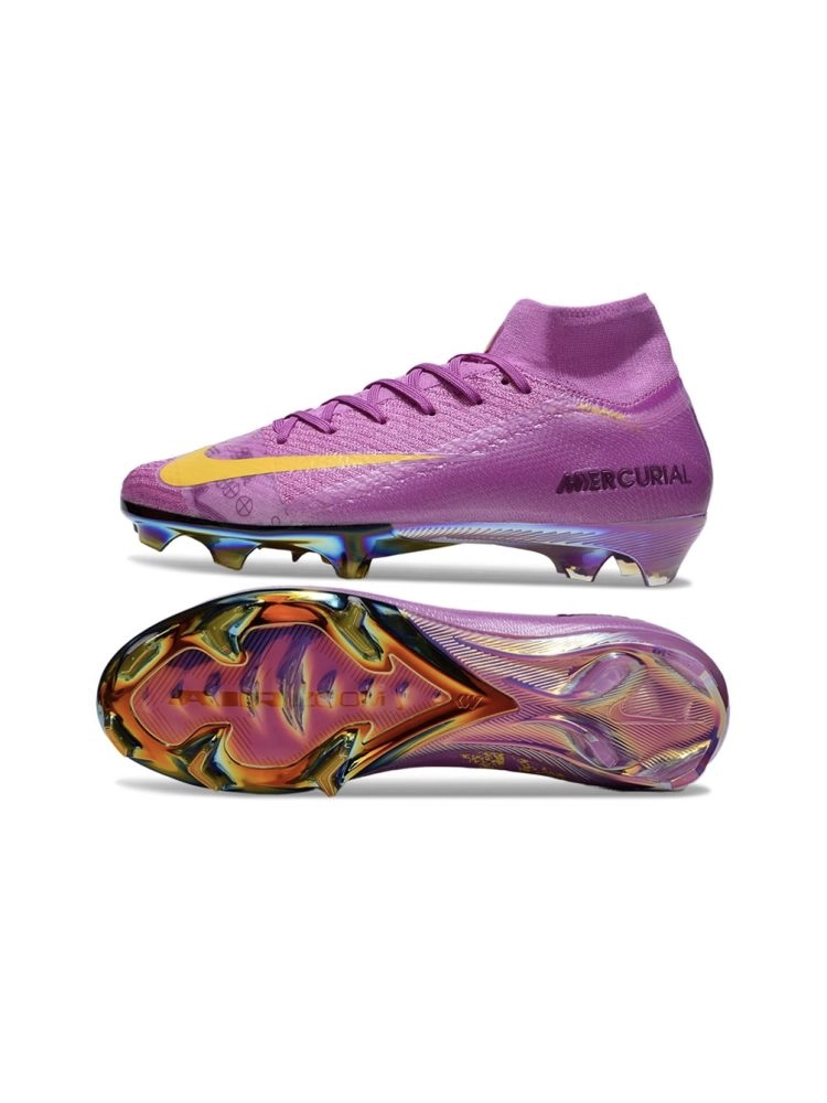 Nike Zoom Mercurial Superfly 10 Elite FG Purple Yellow