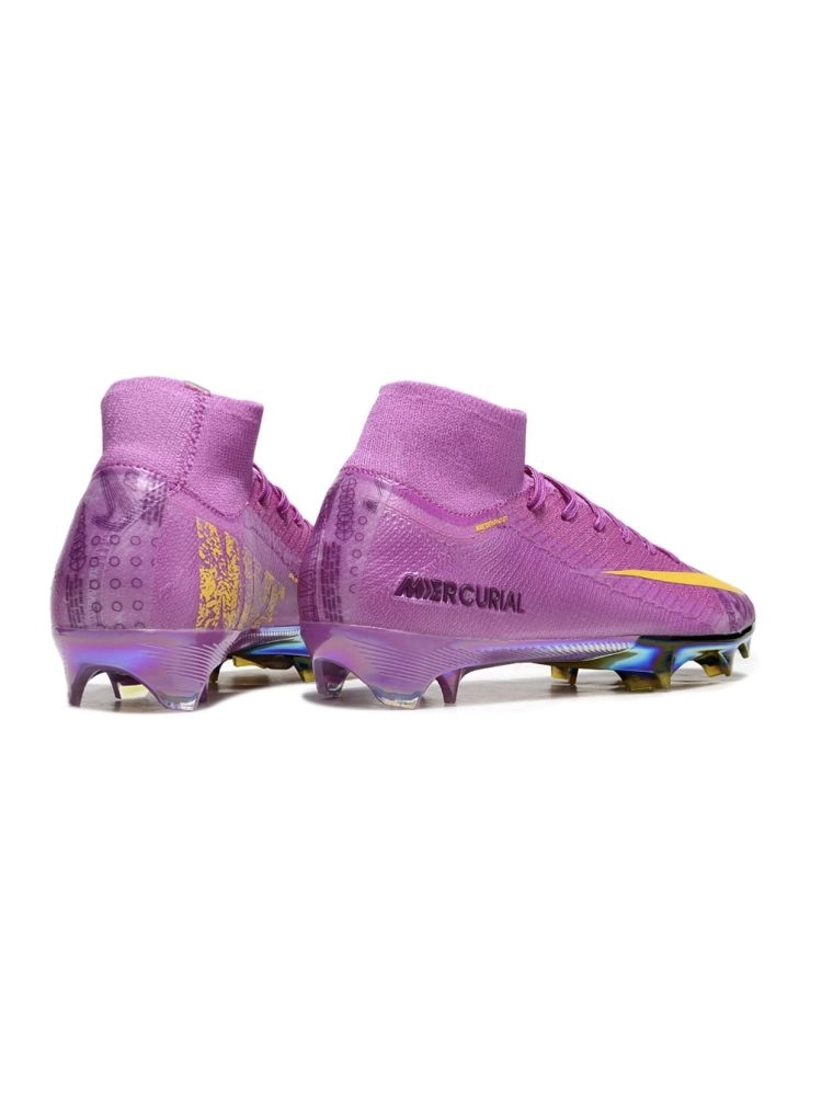 Nike Zoom Mercurial Superfly 10 Elite FG Purple Yellow