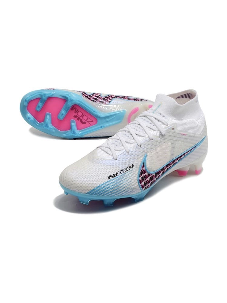 Nike Air Zoom Mercurial Superfly 9 Elite FG - Blast Pack - White/Baltic Blue/Pink Blast
