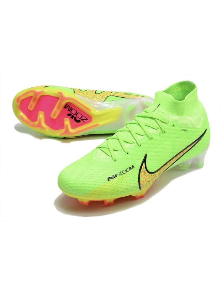Nike Air Zoom Mercurial Superfly 9 Elite FG - Grass Green/Rouge Peche/Black