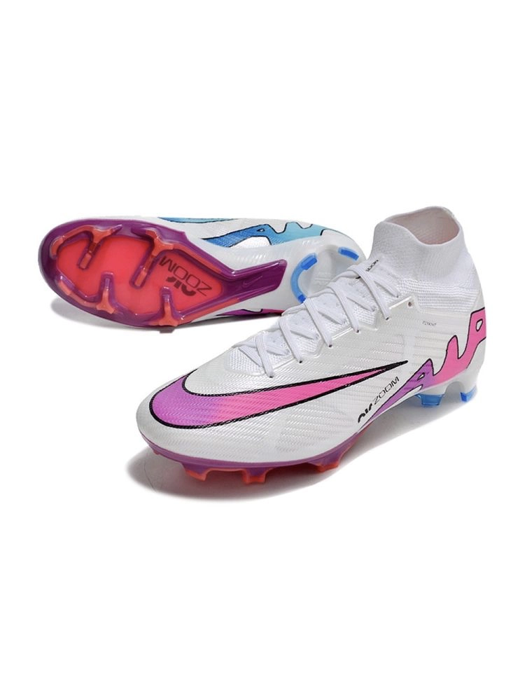 Nike Air Zoom Mercurial Superfly 9 Elite FG - White/Pink