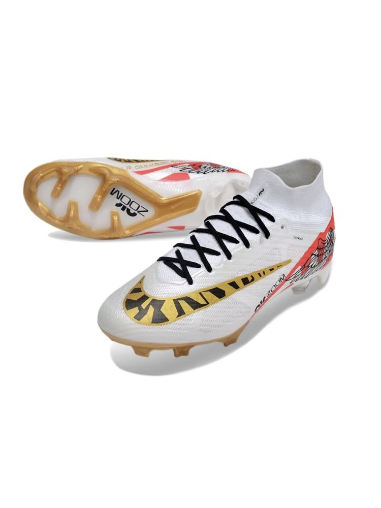 Nike Air Zoom Mercurial Superfly 9 Elite FG x Marcus Rashford - White/Gold/Black/Red