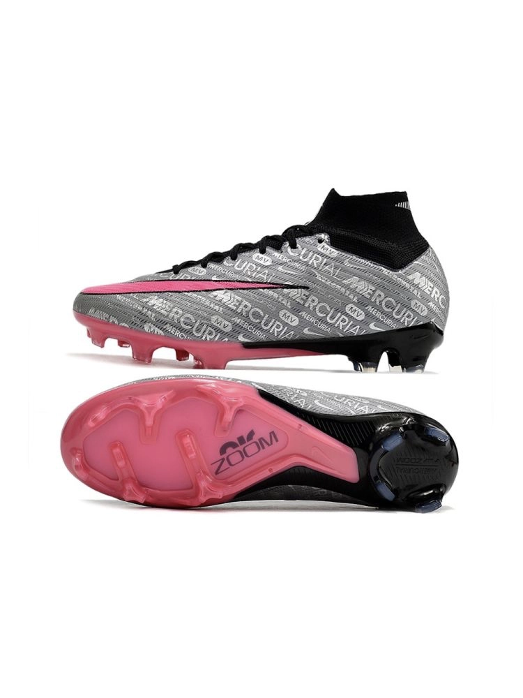 Nike Air Zoom Mercurial Superfly 9 Elite XXV FG - Metallic Silver/Hyper Pink/Black