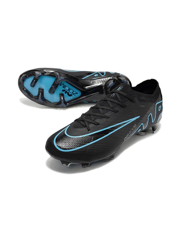 Nike Air Zoom Mercurial Vapor 15 Elite FG - Black/Black/Blue