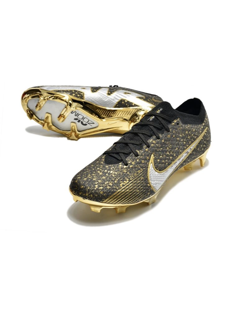 Nike Air Zoom Mercurial Vapor 15 Elite FG - Black/Metallic Gold