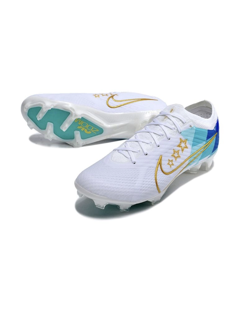 Nike Air Zoom Mercurial Vapor 15 Elite FG - Enzo Fernandez - White/Gold