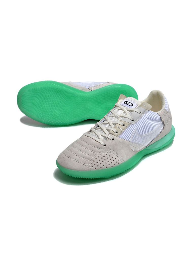 Nike Streetgato IC Small Sided - Summit White/Green Glow
