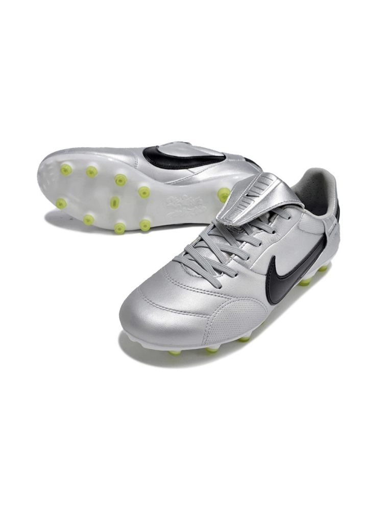 Nike The Premier III FG - Metallic Silver/Black/Volt