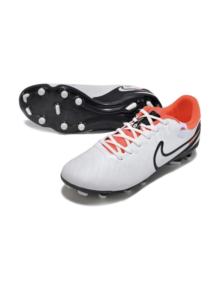 Nike Tiempo Legend 10 Elite FG Ready - White/Black/Bright Crimson