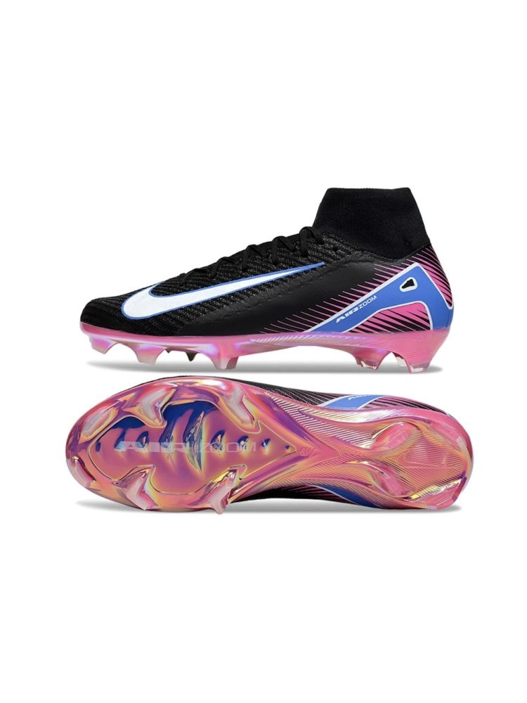 Nike Zoom Mercurial Superfly 10 Elite FG Black White Pink