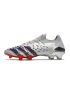 Adidas Predator Freak.1 Low FG Football Boots Silver Metallic Black Scarlet