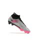 Nike Air Zoom Mercurial Superfly 9 Elite FG Silver Pink Black
