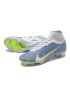 Nike Air Zoom Mercurial Superfly IX Elite FG Blue Volt White Sliver