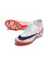 Nike Zoom Mercurial Superfly 9 Elite FG White Black Orange