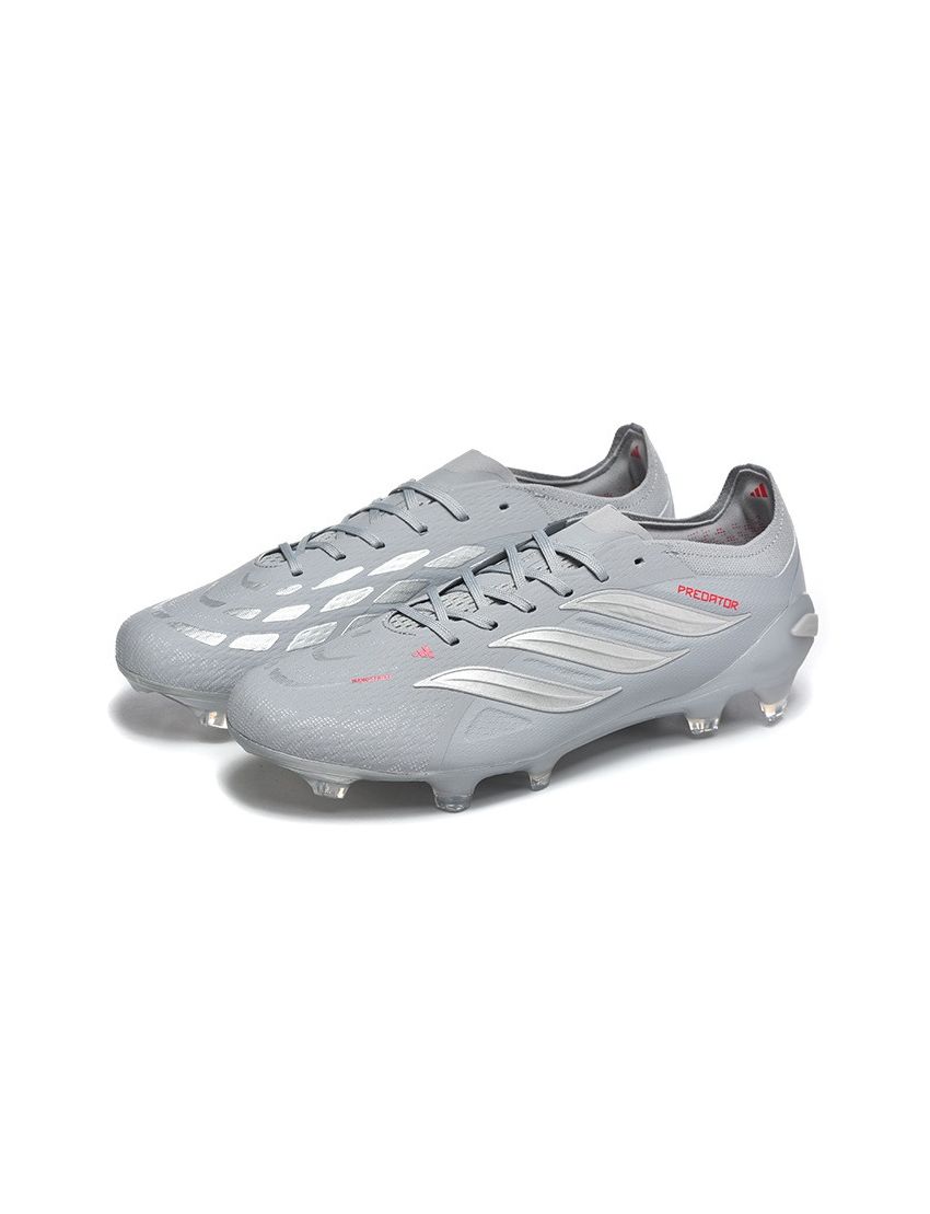 adidas 26 Predator Elite FG Grey Silver Red