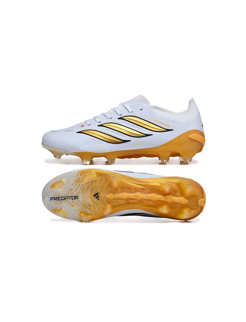 adidas 26 Predator Elite FG White Metallic Gold Black