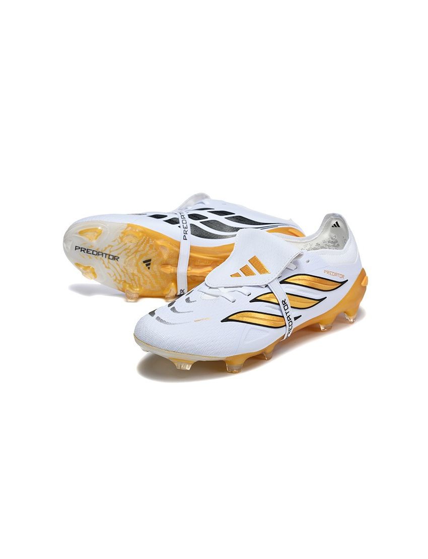 adidas 26 Predator Elite Tongue FG White Metallic Gold Black