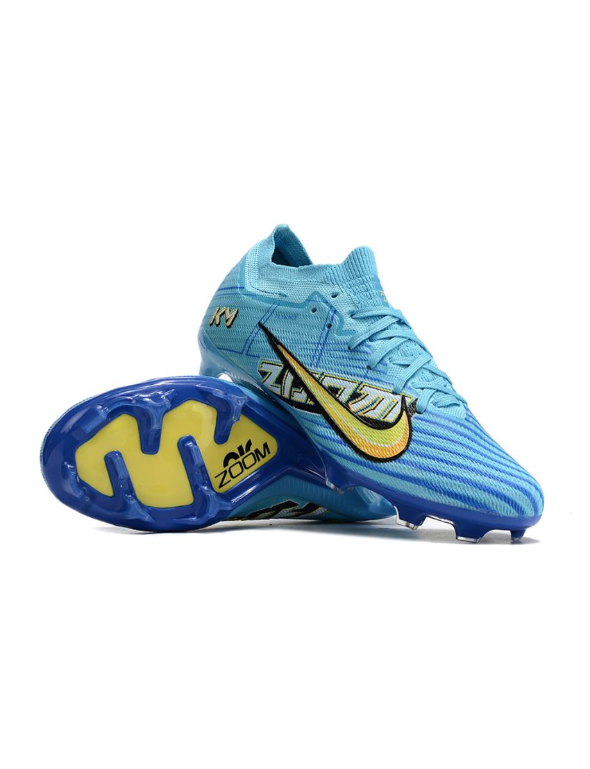 Nike Air Zoom Mercurial Vapor 15 Elite FG Mbappé - Baltic Blue/Sundial/White