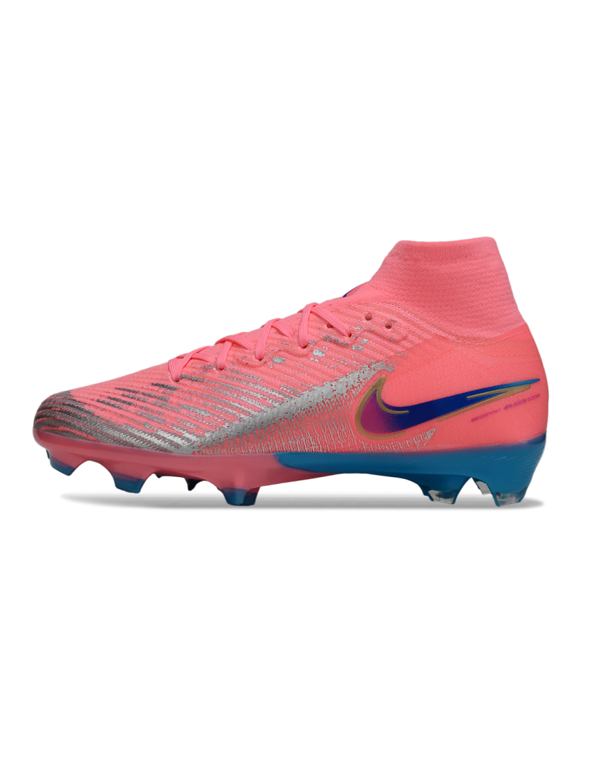 Nike Air Zoom Mercurial Superfly 10 Elite FG Pink Blue Silver