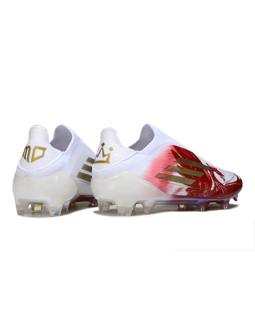 Adidas F50 Elite Laceless FG White Red Gold