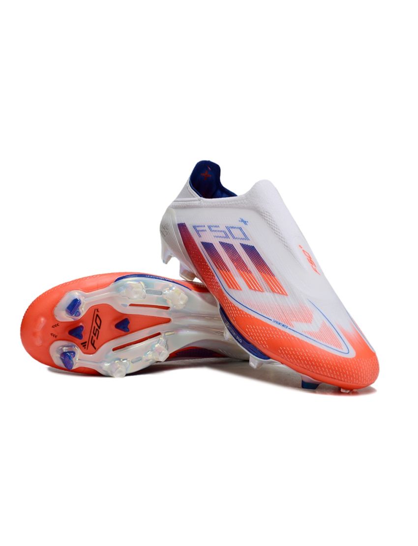 adidas F50+ FG Advancement - Footwear White/Solar Red/Lucid Blue