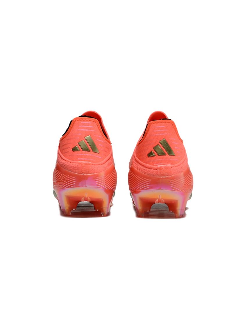 adidas F50+ League Laceless FG Vivid Horizon - Turbo/Aurora Black/Platin Metallic