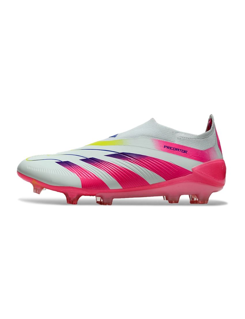 adidas Predator Elite Laceless FG Stellar Icon - Almost Blue/Lucid Pink/Semi Solar Yellow