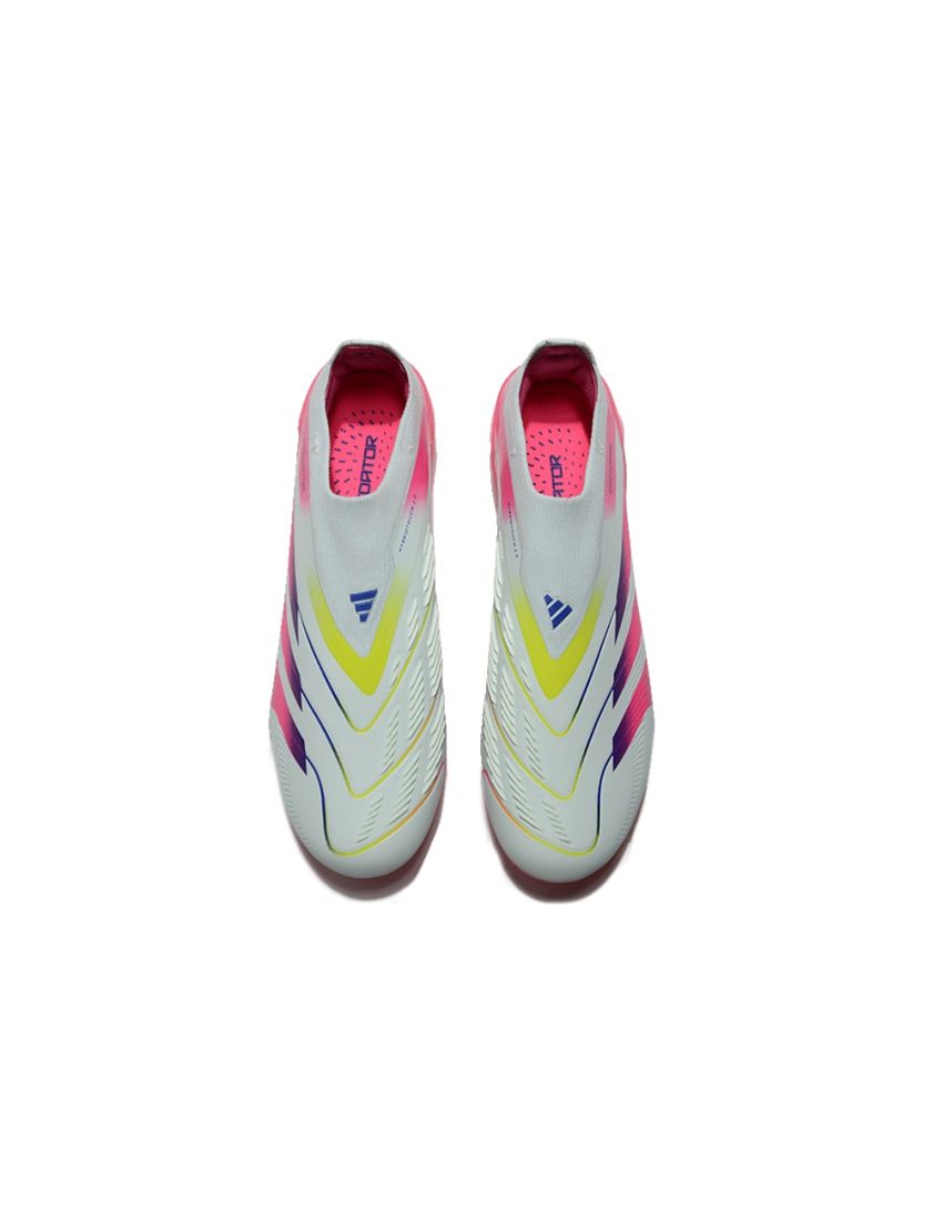 adidas Predator Elite Laceless FG Stellar Icon - Almost Blue/Lucid Pink/Semi Solar Yellow
